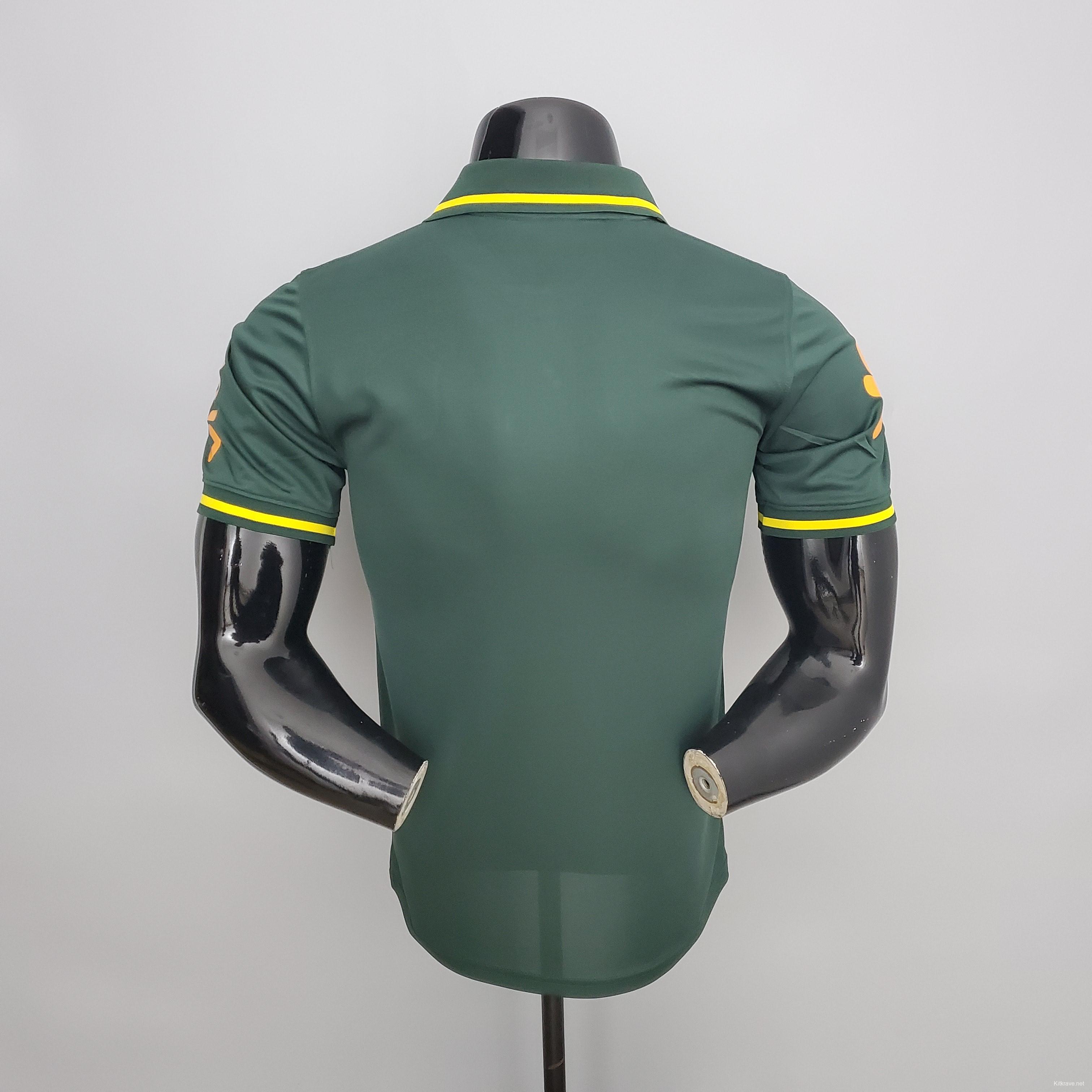 POLO Brazil Dark Green Soccer Jersey