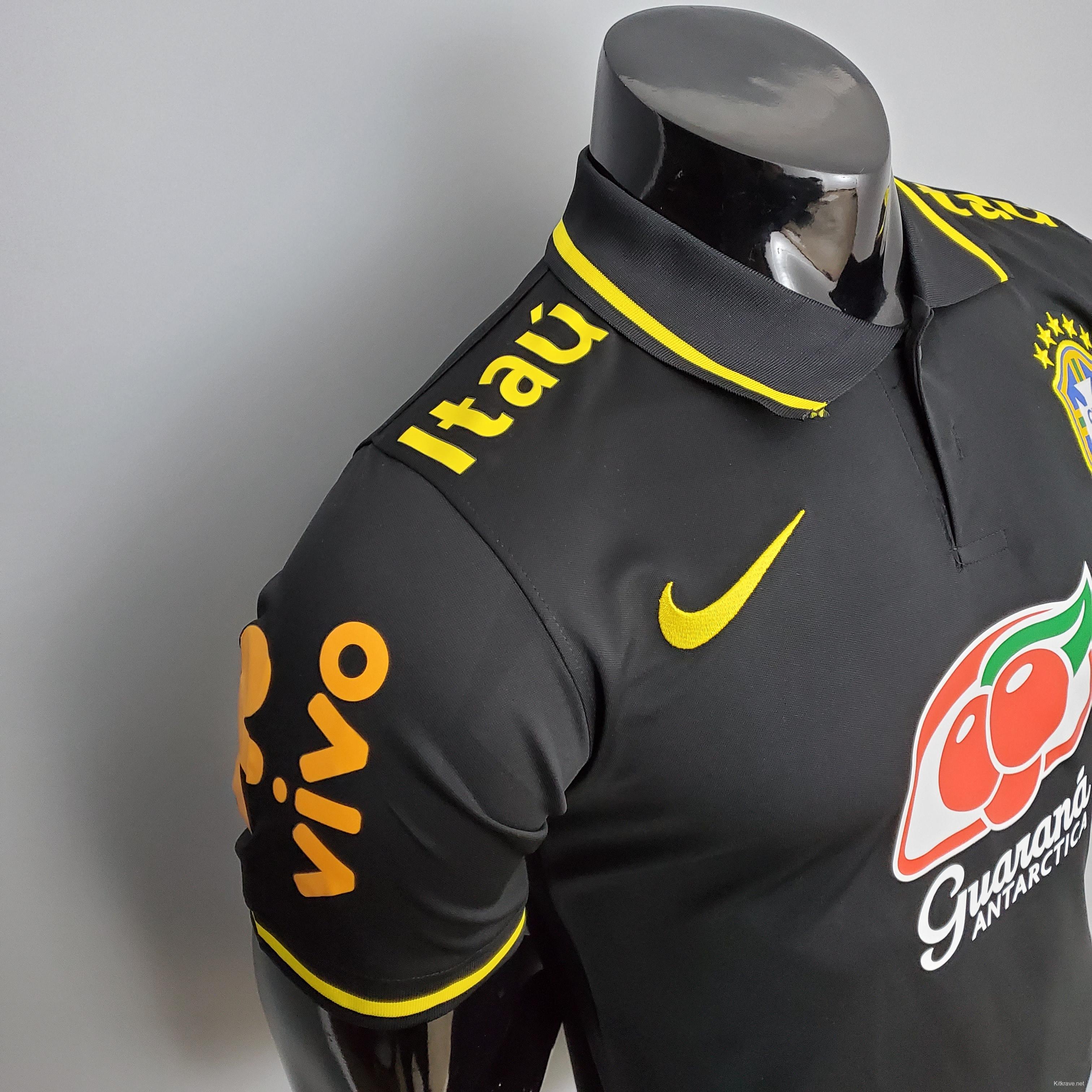 POLO Brazil Black Soccer Jersey