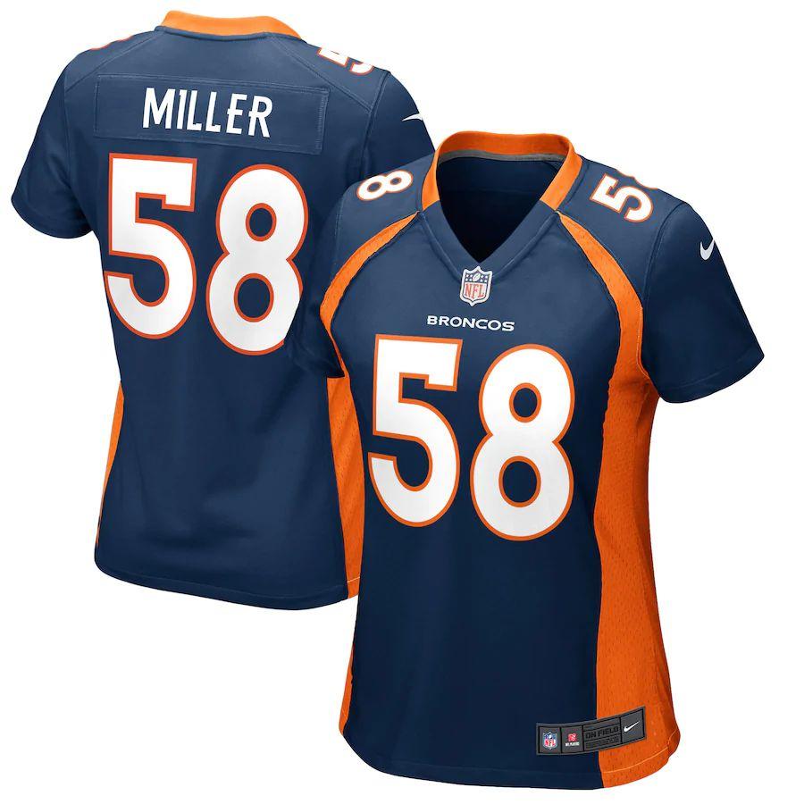 Women's Von Miller Navy Player Limited Team Jersey