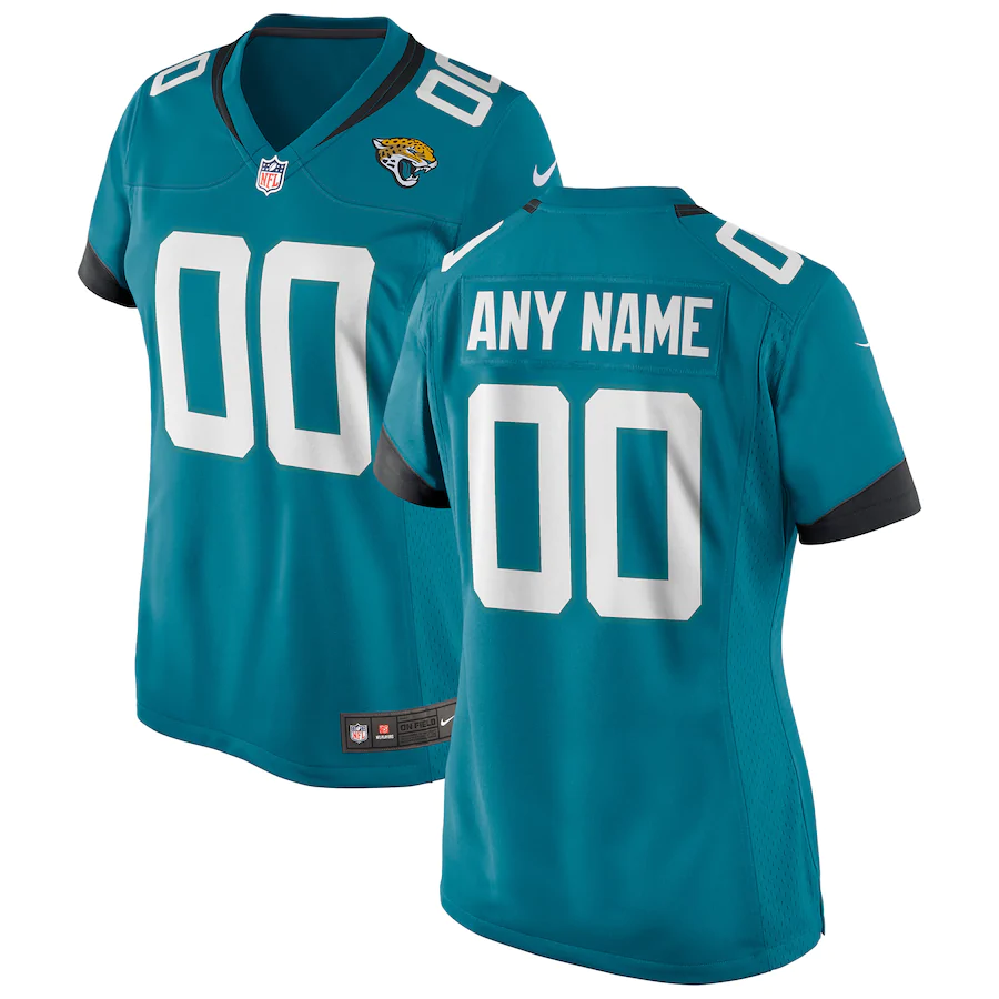 Women's Teal Custom Alternate Game Team Jersey