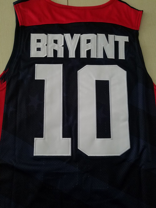 Kobe Bryant 10 Dark Blue USA Basketball Jersey