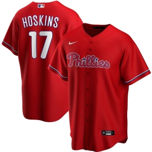 Men's Rhys Hoskins Red Alternate 2020 Player Team Jersey