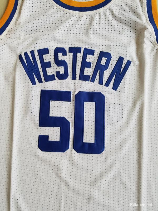 Shaq Neon Boudeaux Western University Basketball Jersey Blue Chips Movie