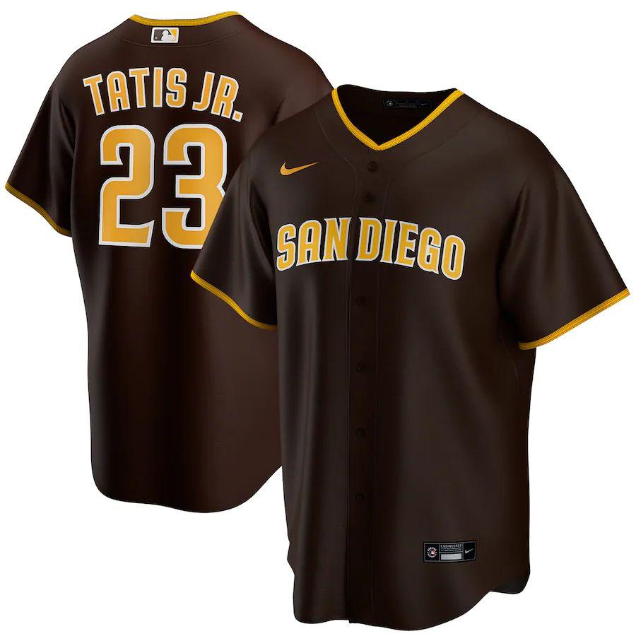 Men's Fernando Tatís Jr. Brown Road 2020 Player Team Jersey