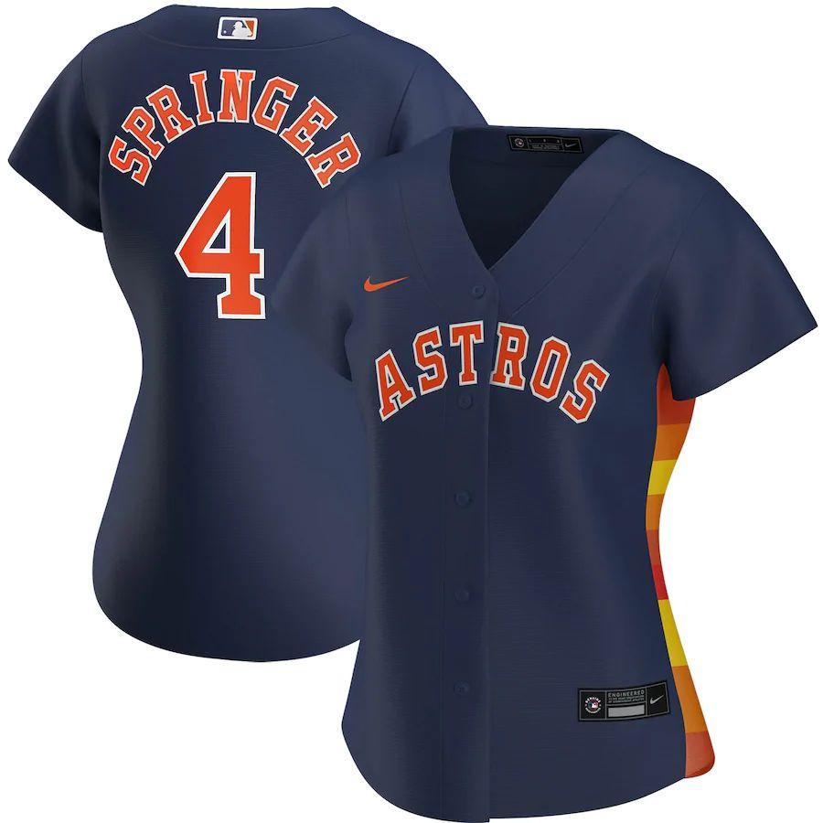 Women's George Springer Navy Alternate 2020 Player Team Jersey