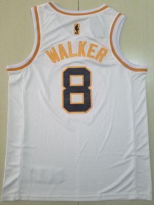 Kemba Walker 8 White Golden Edition Jersey