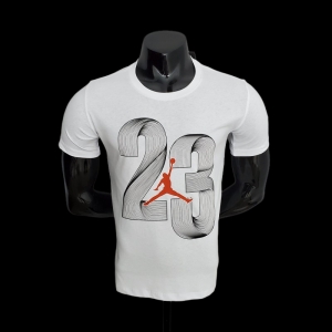 2022 NBA Jordan 23 White T-shirts #0047