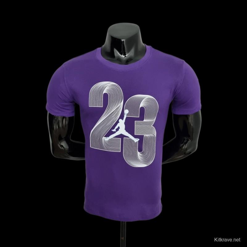 2022 NBA Jordan 23 Purple T-shirts #0050