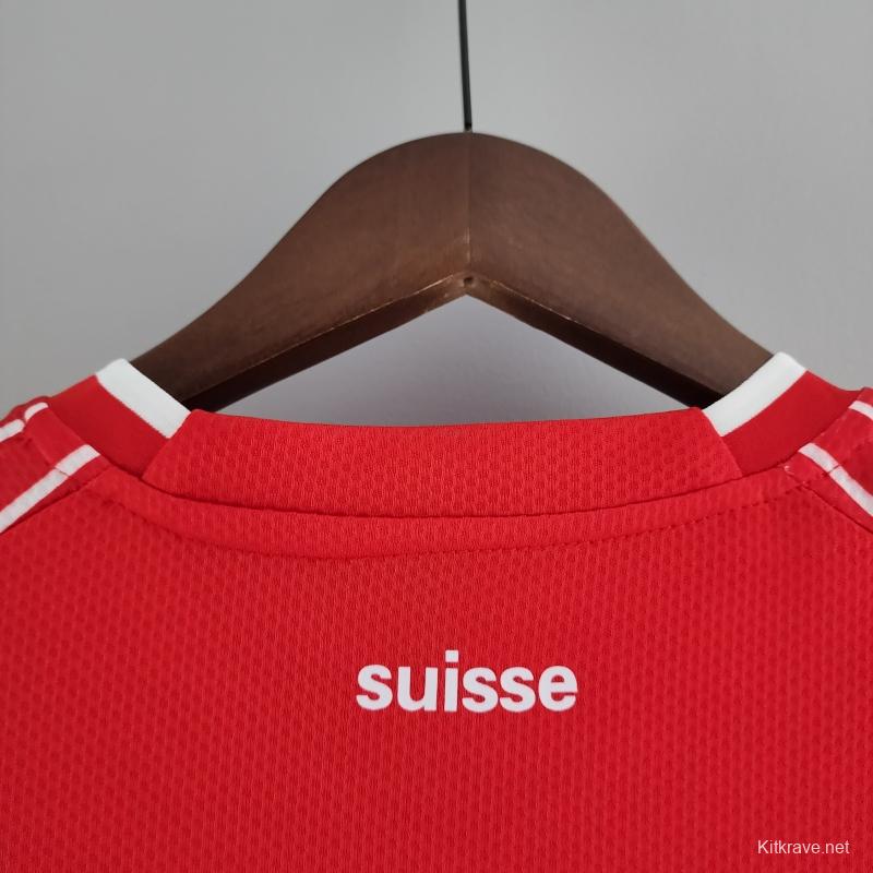 2022 Switzerland Home Soccer Jersey