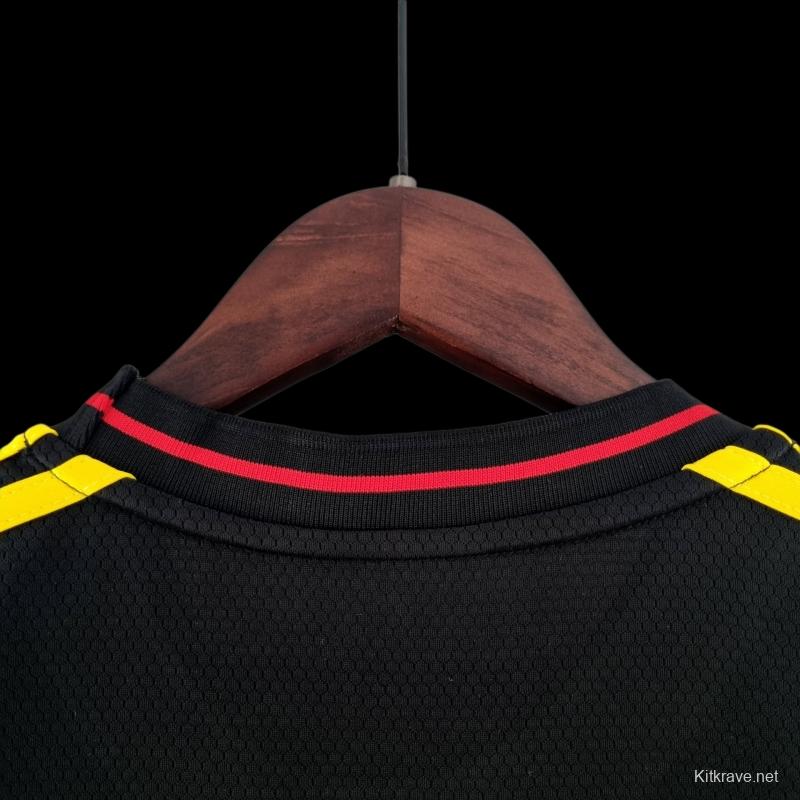 2022 Women Belgium Black Soccer Jersey