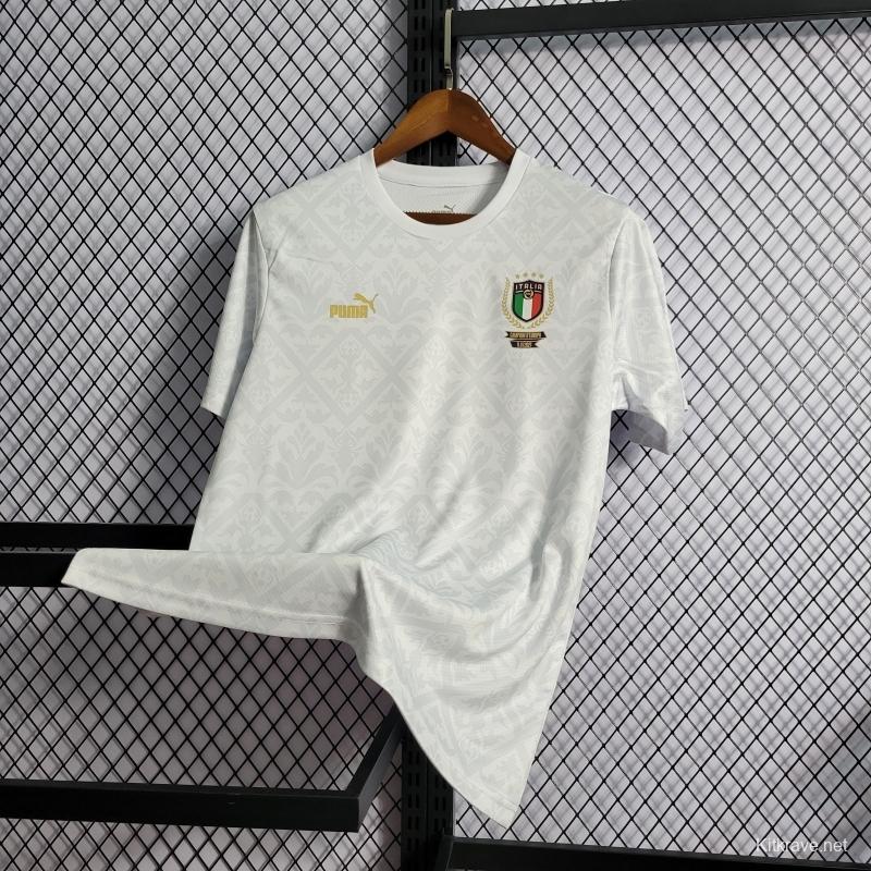 2022 Italy Euro Championship Special Edition White Jersey