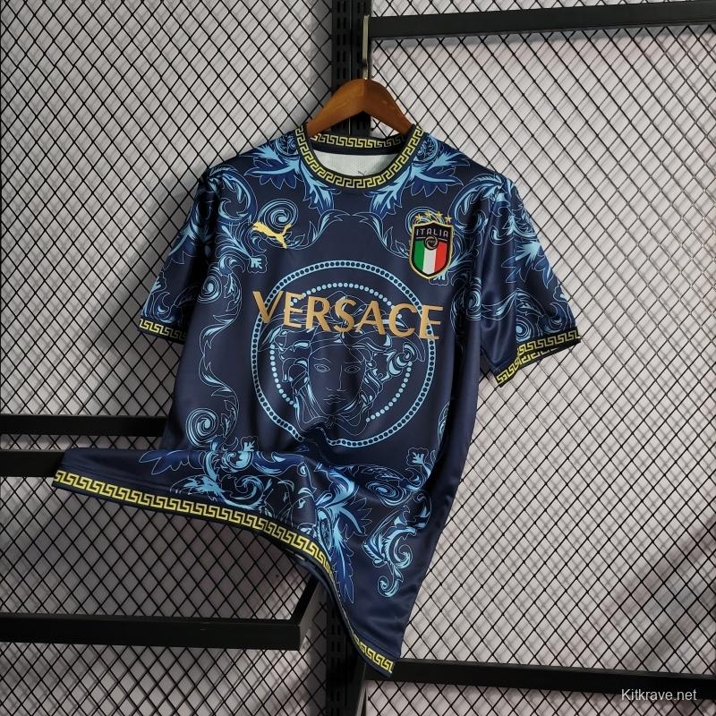 22/23 Italy X Versace Edition Blue Jersey