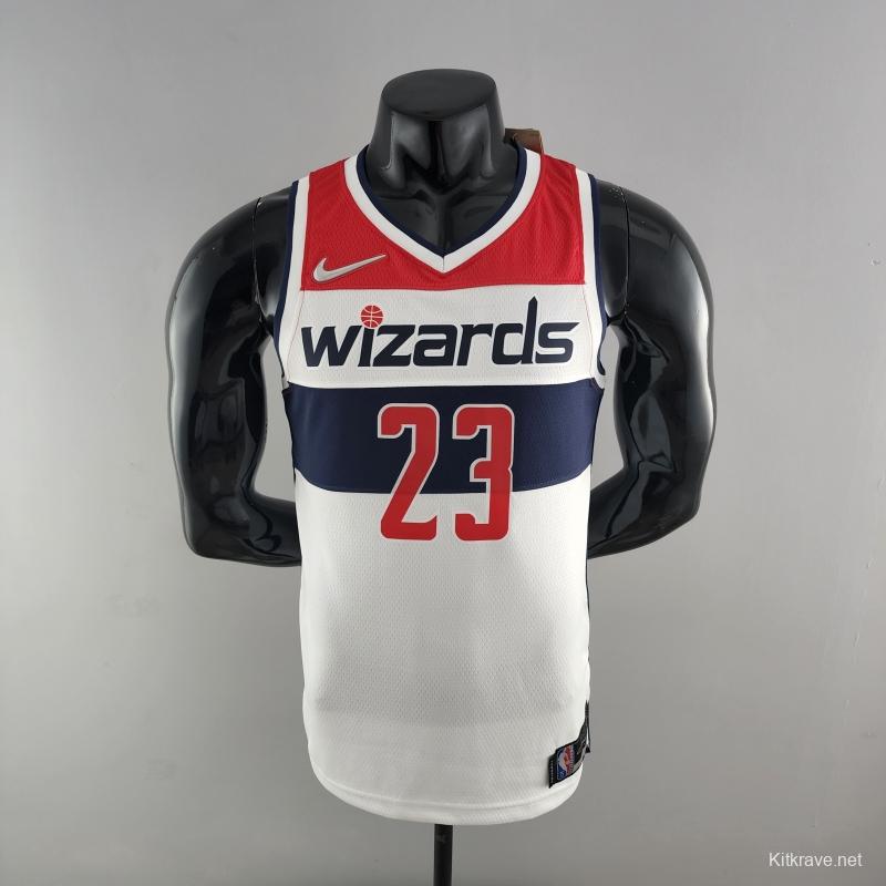 75th Anniversary JORDAN #23 Wizards Black Red White NBA Jersey