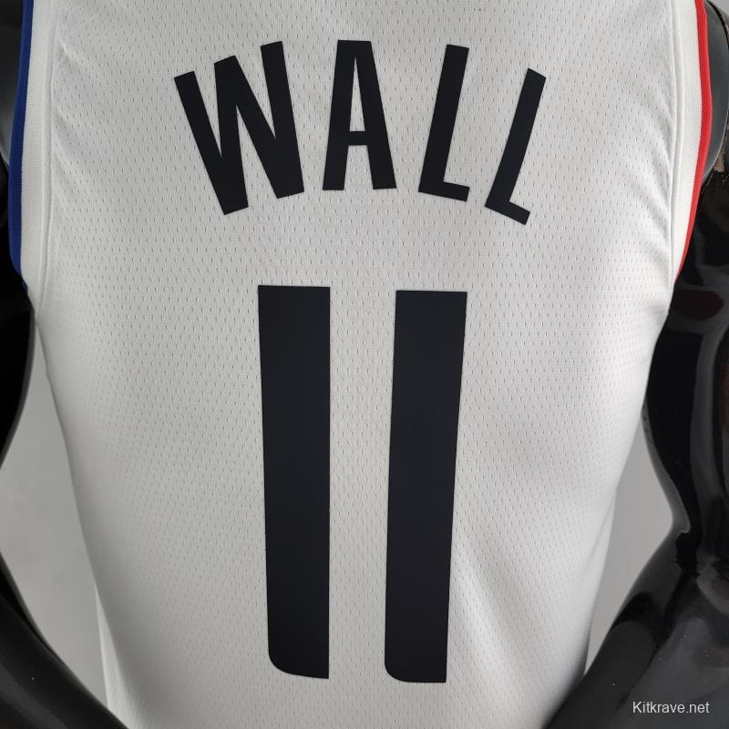 WALL#11 Los Angeles Clippers White NBA Jersey