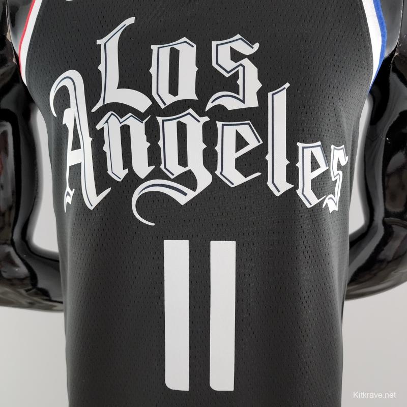 WALL#11 Los Angeles Clippers Black NBA Jersey