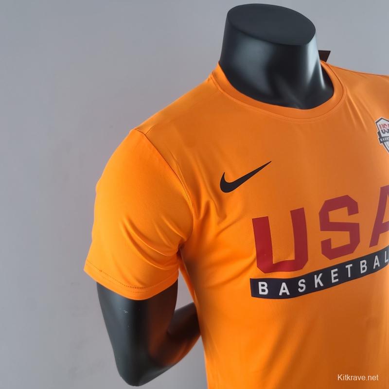 2022 NBA Basketball Orange T-Shirts #K000209