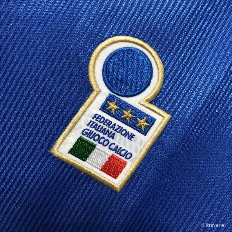 Retro 1998 Italy Home Soccer Jersey