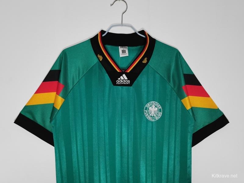 Retro 1992 Germany Away Soccer Jersey