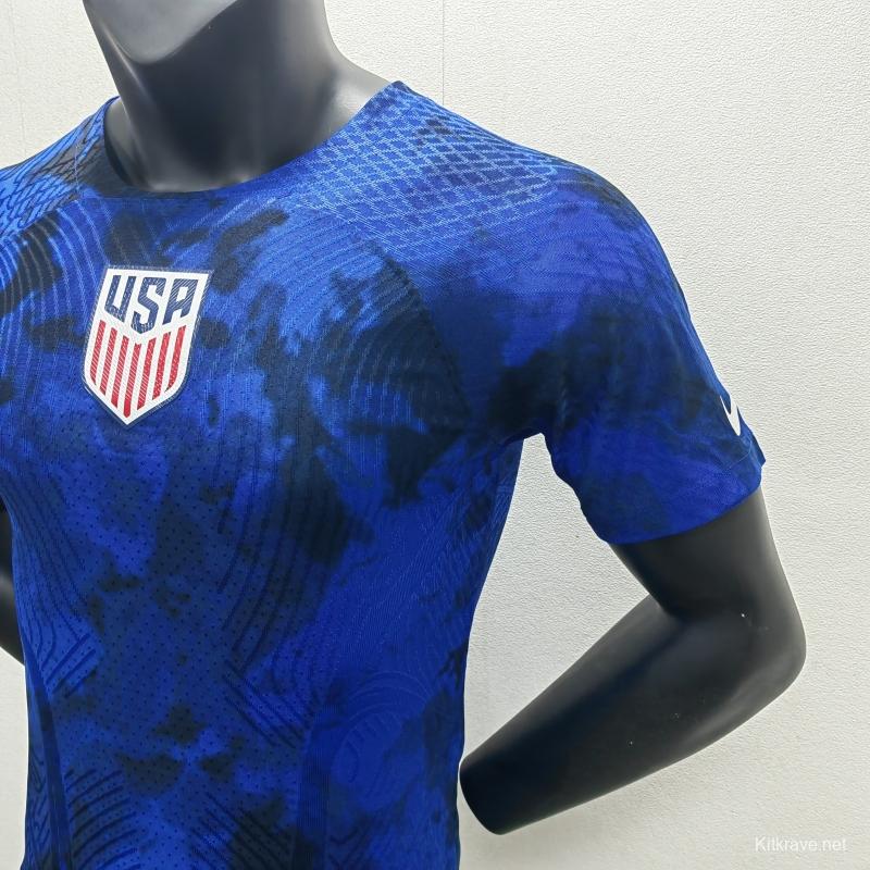 Player Version 2022 USA Away Soccer Jersey