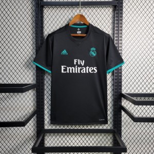 Retro 17-18 Real Madrid Away Black Jersey