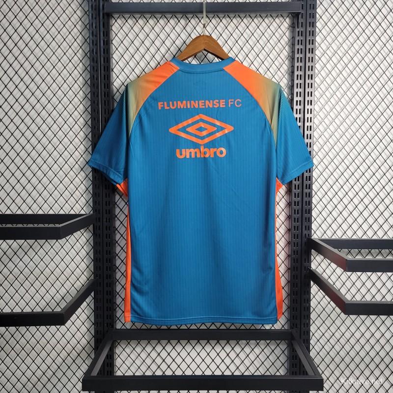 23-24 Fluminense Pre Match Blue Jersey