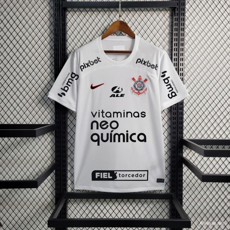 23/24 Corinthians Home Jersey +All Sponsors