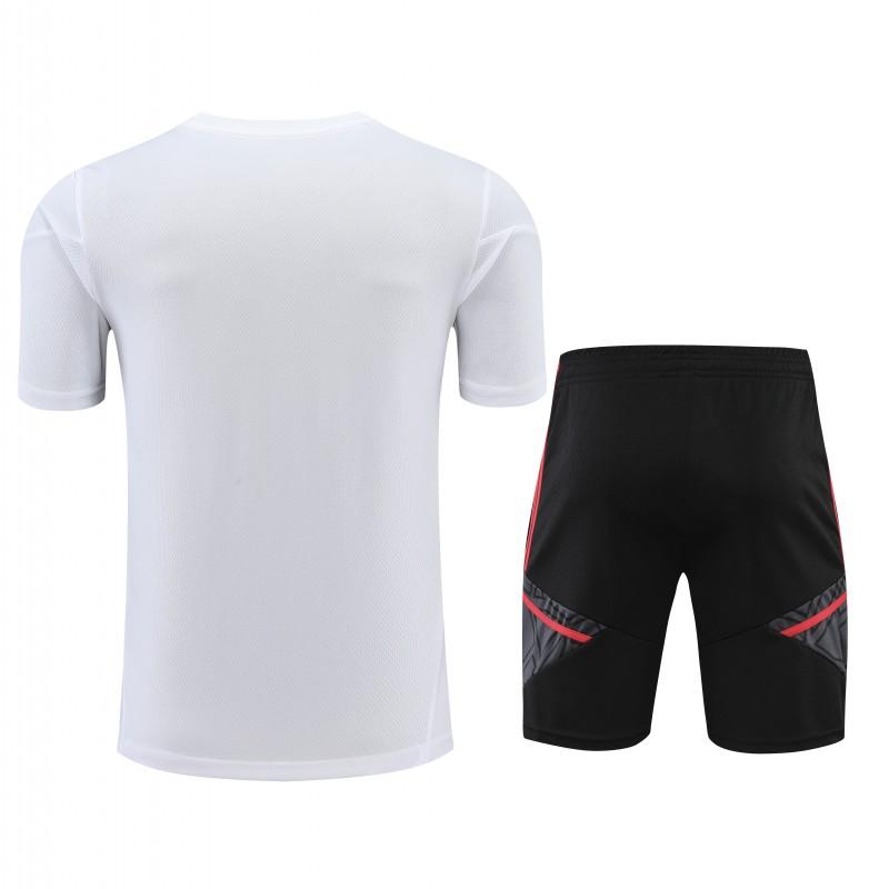 23-24 Bayern Munich White Black Short Sleeve+Shorts