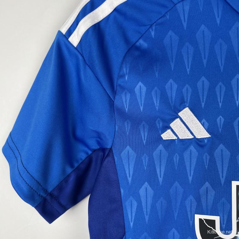 23/24 Kids Goalkeeper Juventus Blue Jersey