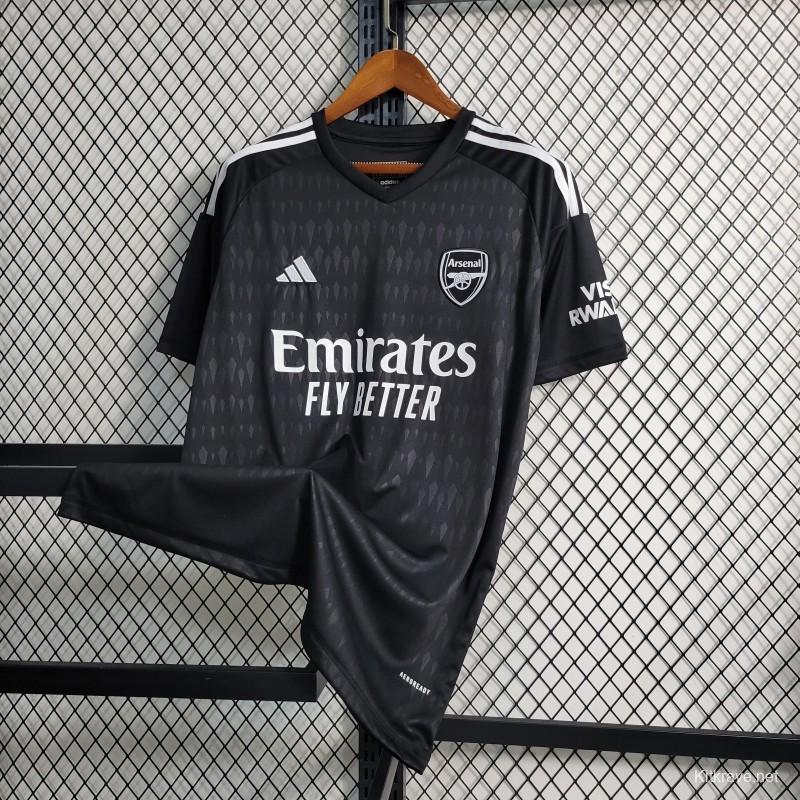 23-24 Arsenal Black Goalkeeper Jersey