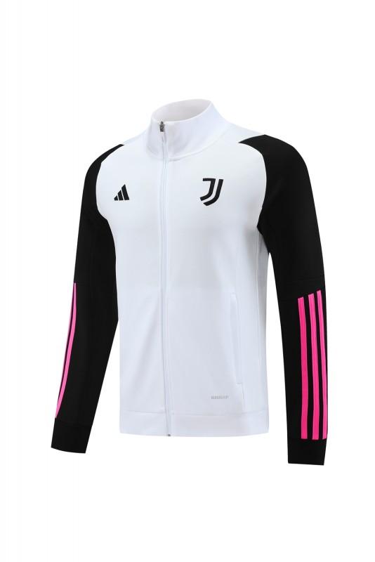 23/24 Juventus White Full Zipper Jacket+Pants