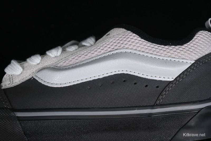 Vans OG Classic Slip-On Acid Wash Retro Grey Black Skate Shoes - VN0009QCGRY