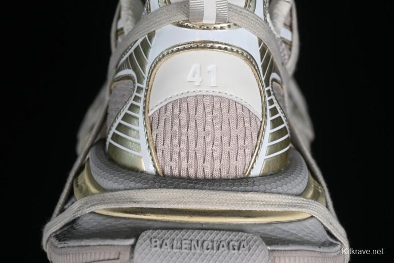 Balenciaga Phantom Sneaker 10th Generation Lace-Up Running Shoes with Transparent Heel Strap - W3XLL9191