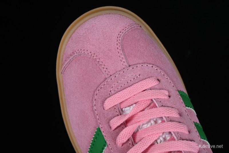 Adidas Originals Gazelle Bold Low-Top Sneakers with Thick Sole for Casual Wear - IE0420