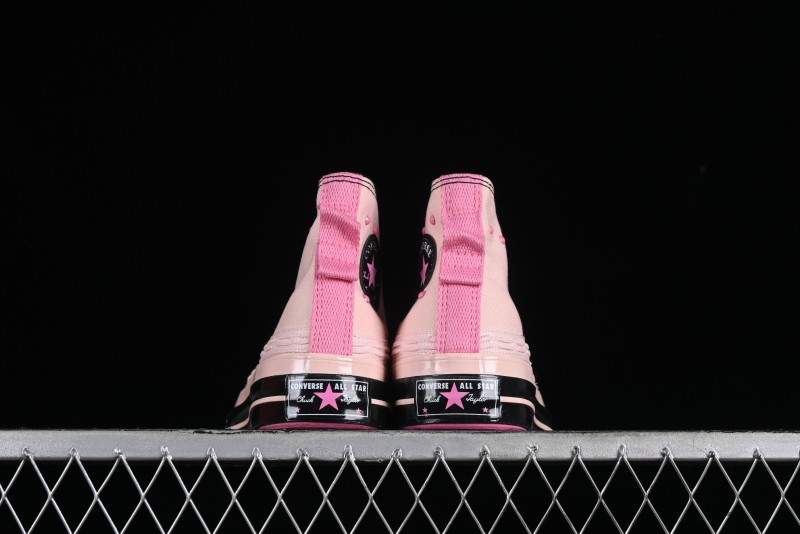 Converse Chuck 70s High Top Casual Sneakers in Black and Pink - A09541C