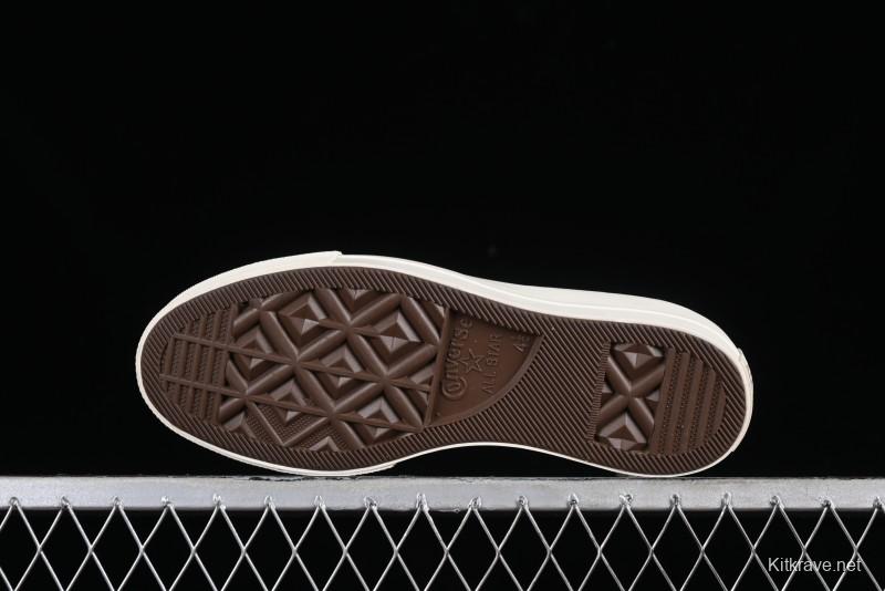 Converse Chuck All Star Lift Platform Utility White High Top Breathable Canvas Casual Shoes - A08767C