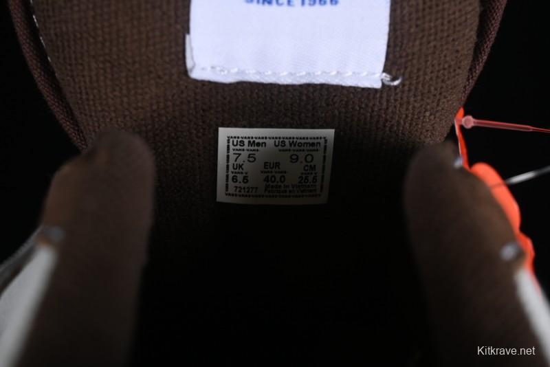 Vans Classics Knu Skool White Blue Brown Colorblock Chunky Tongue Skate Shoes - VN0009QCDMV