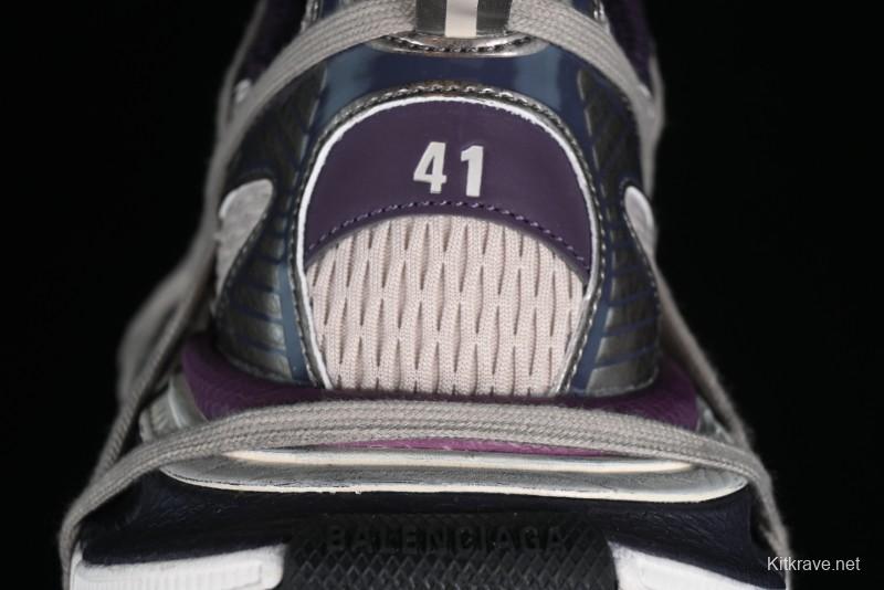 Balenciaga Phantom Sneaker 10th Generation Lace-Up Running Shoes with Transparent Heel Strap - W3XL51269