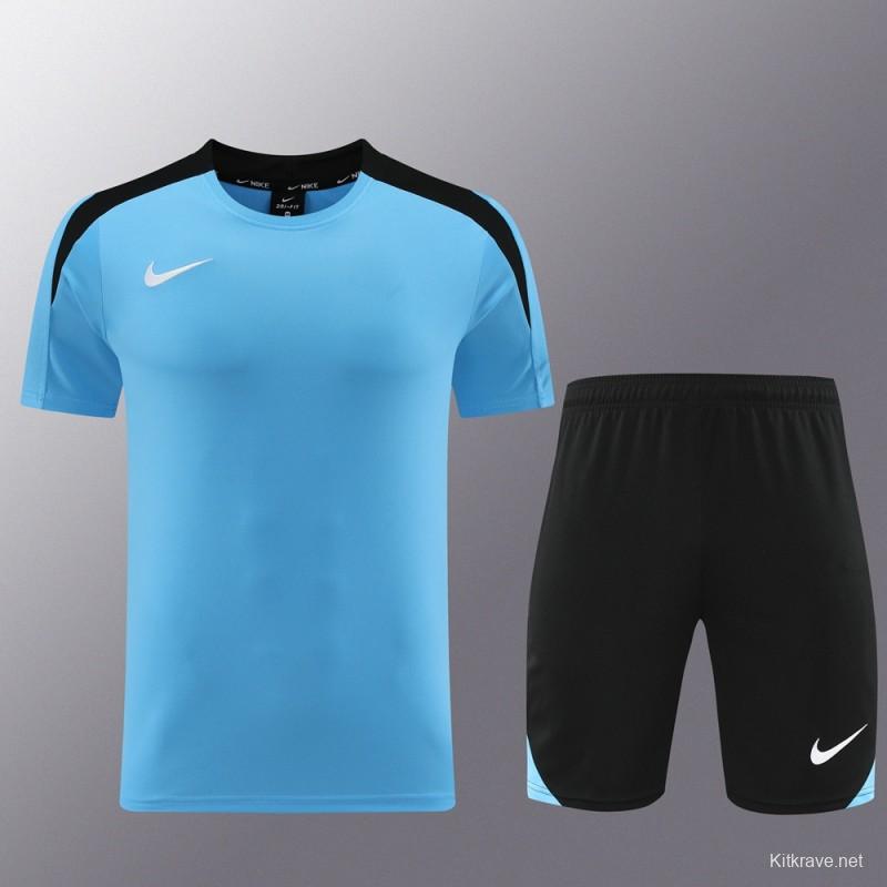 24/25 Nike Blue/black Short Sleeve Jersey+Shorts