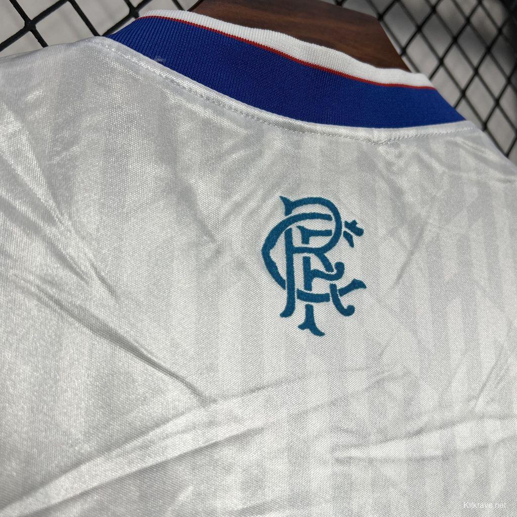 Retro 90/92 Glasgow Rangers Away White Jersey