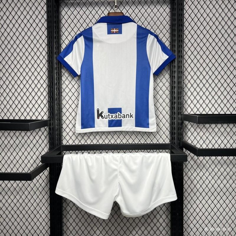 24/25 Real Sociedad Home Kids Kit