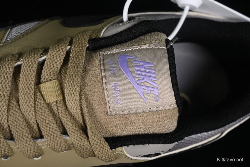 Nike Air Max 1 Retro Running Shoes with Half-Sole Air Cushion - FB9660-003