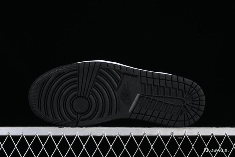 Nike Air Jordan 1 Low AJ1 Black Grey Red Hook Low-Top Culture Basketball Shoes - DC0774-062