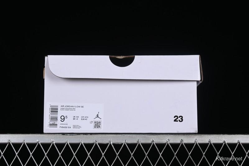 Nike Air Jordan 1 Low Flight Vintage Retro Sneakers in White and Blue - FV8439-104