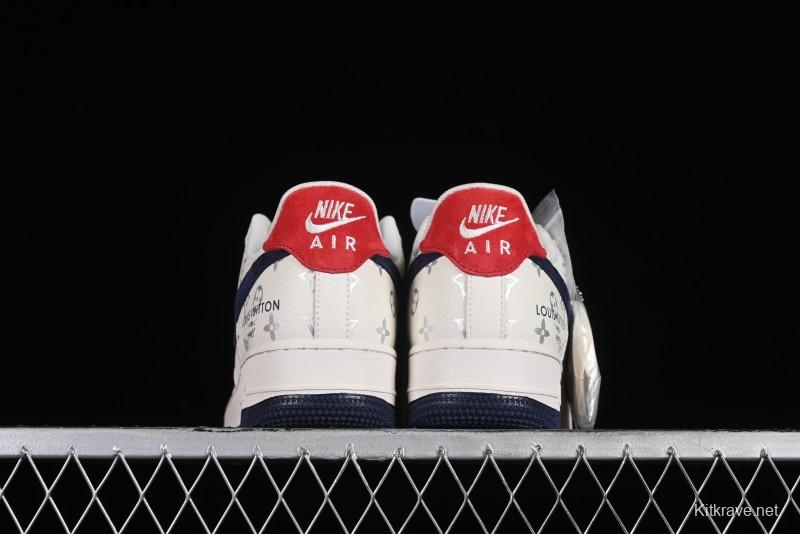 Nike Air Force 1 '07 Low LV Collaboration - Off White Navy Blue Casual Shoes CV1724-111