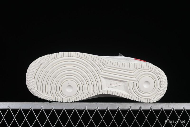 Supreme x Nike Air Force 1'07 Low Off-White Casual Skate Shoes with Zoom Air Cushion - HD1968-007