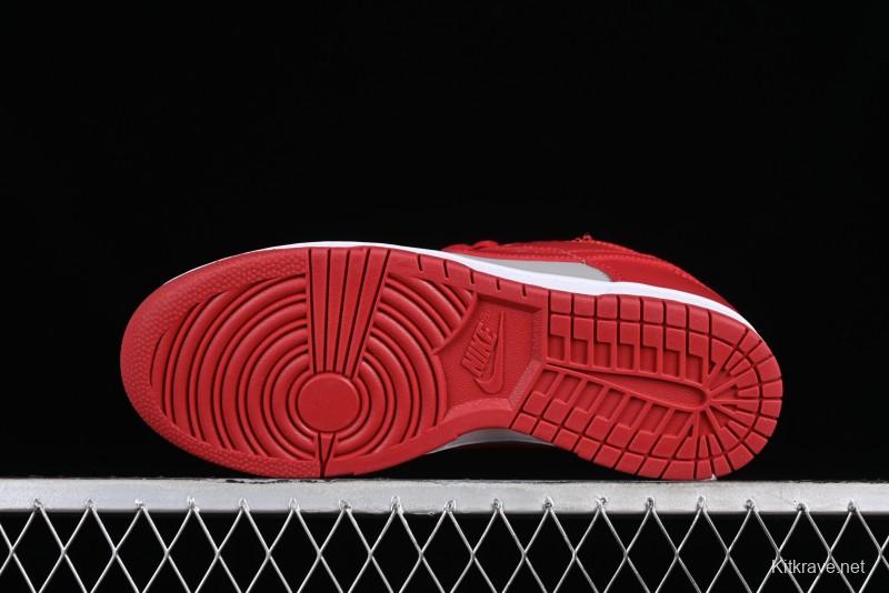 Nike SB Dunk Low Grey Red Colorway Low-Top Casual Skateboarding Shoes - CW1590-0002
