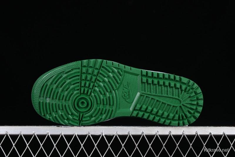 Nike Air Jordan 1 Low Golf Shoes Grey White Green - DD9315-112