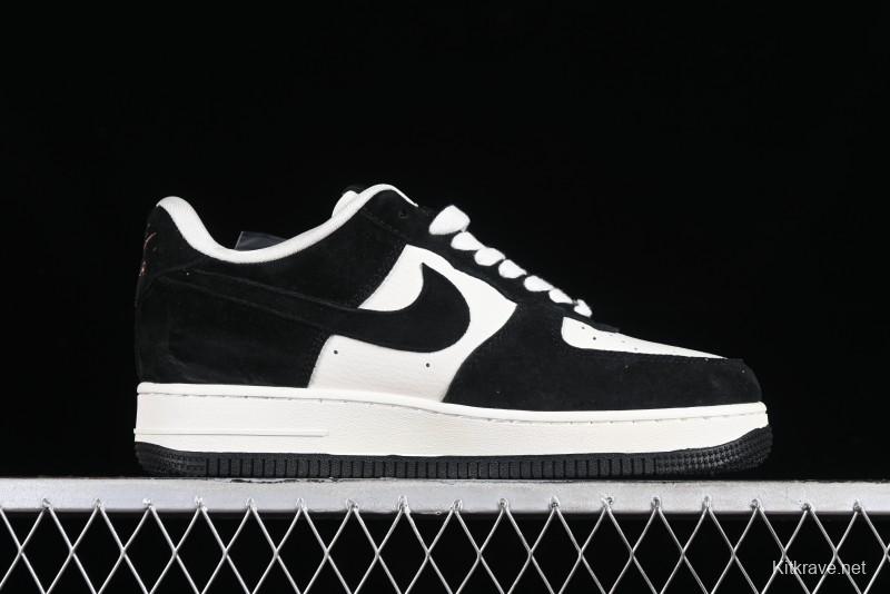 Nike Air Force 1 '07 Low LV Collaboration - Beige Black Pigskin Casual Sneakers - HD1968-010