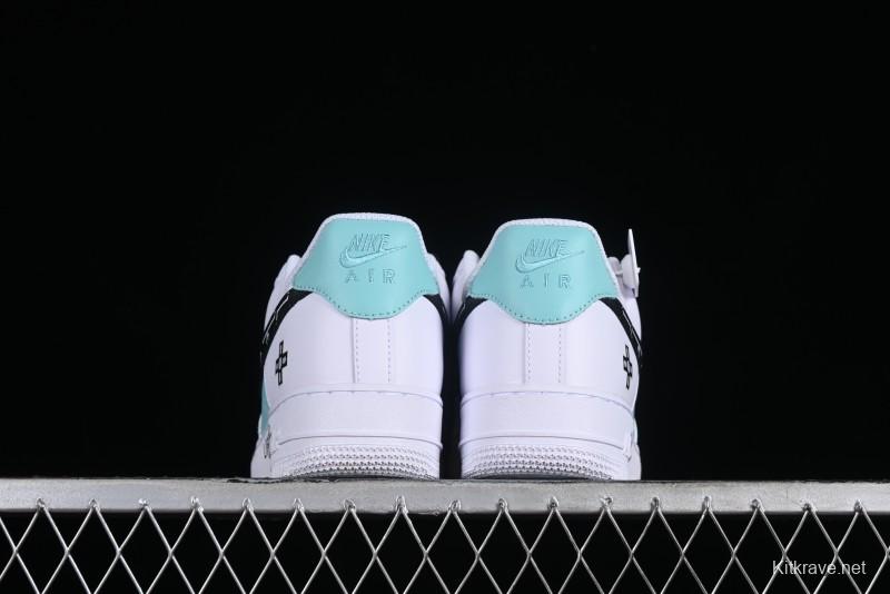 Nike Air Force 1 '07 Low PS5 Gaming Theme Ice Green Casual Sneakers - CW2288-114