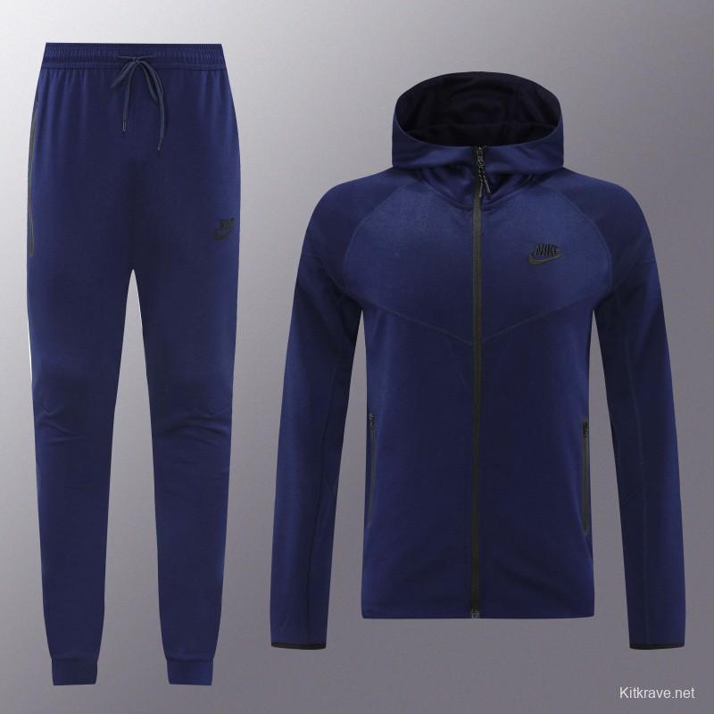 24/25 Nike Navy Hoodie Full Zipper Jacket +Long Pants